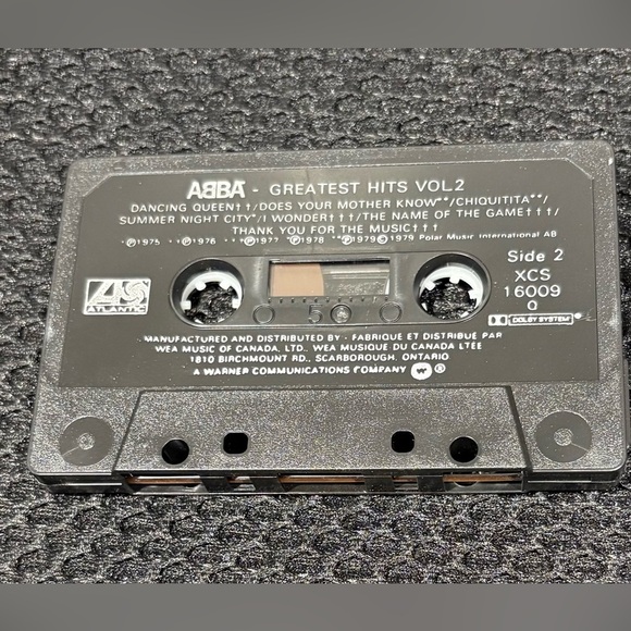ABBA - Greatest Hits Vol. 2 Cassette Tape (Vintage, Atlantic Records) - Picture 3 of 7